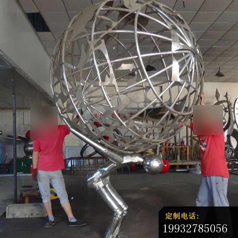 广场景观不锈钢雕塑，不锈钢镂空球雕塑 (1)_800*800