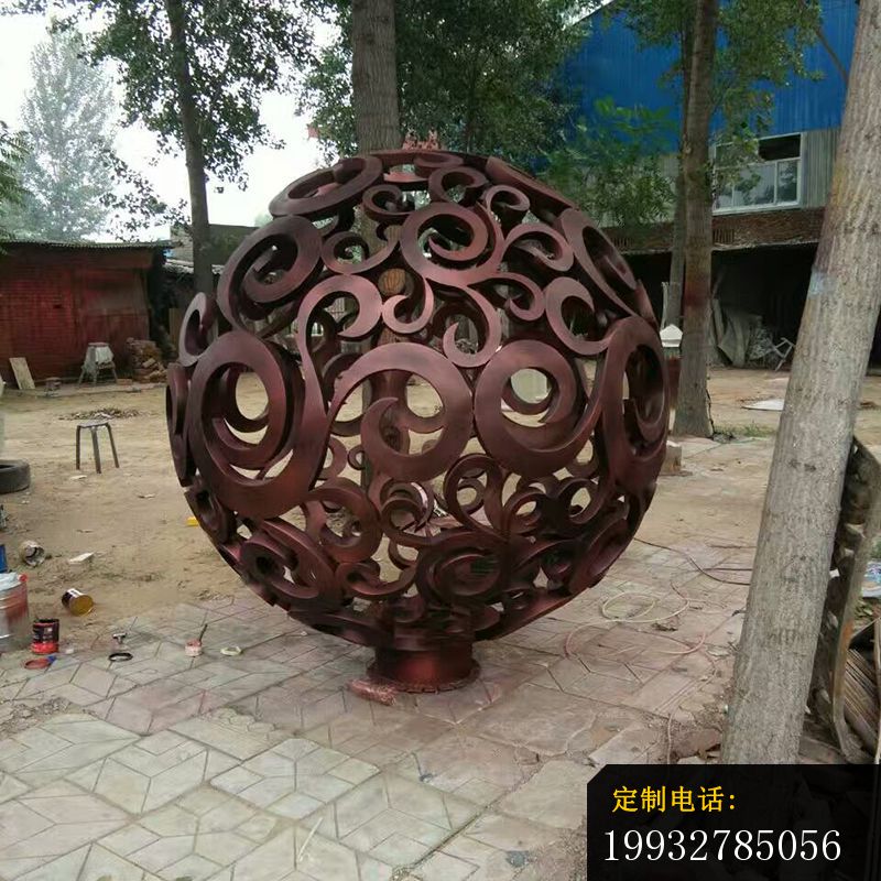 镂空球雕塑，广场不锈钢景观雕塑 (3)_800*800