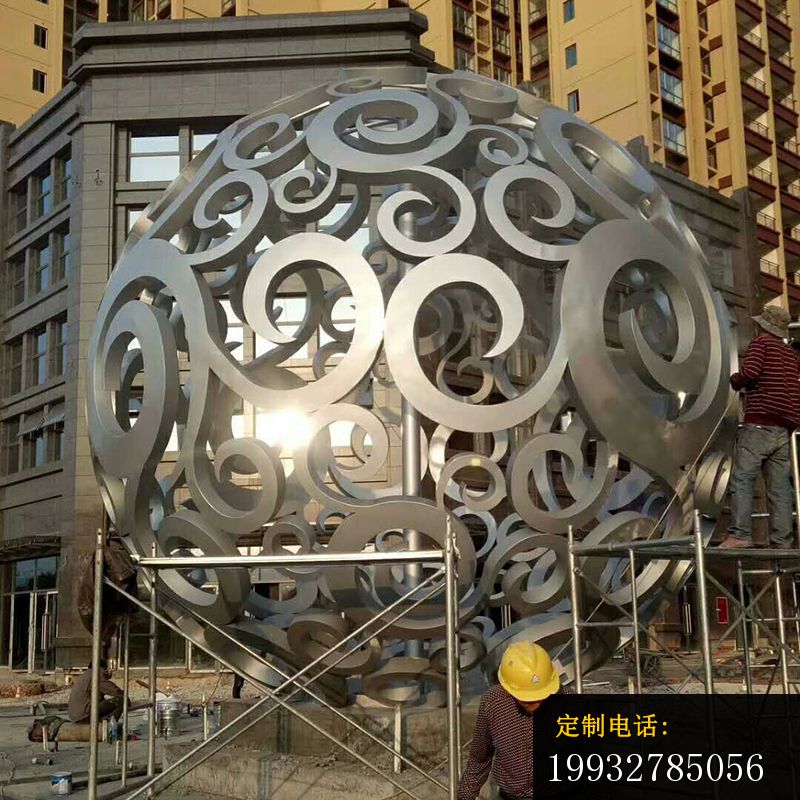 不锈钢祥云  广场景观雕塑_800*800