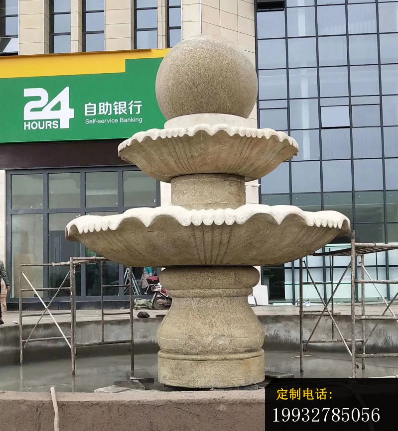 大理石风水球喷泉雕塑_799*866