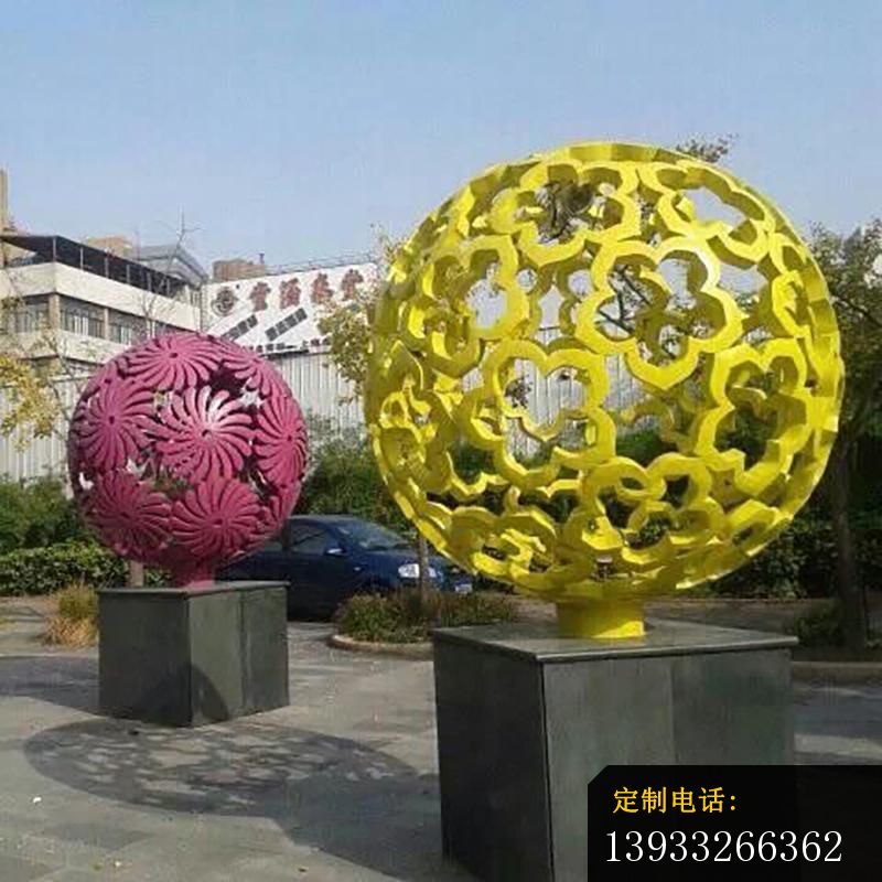 公园不锈钢花球景观雕塑_800*800
