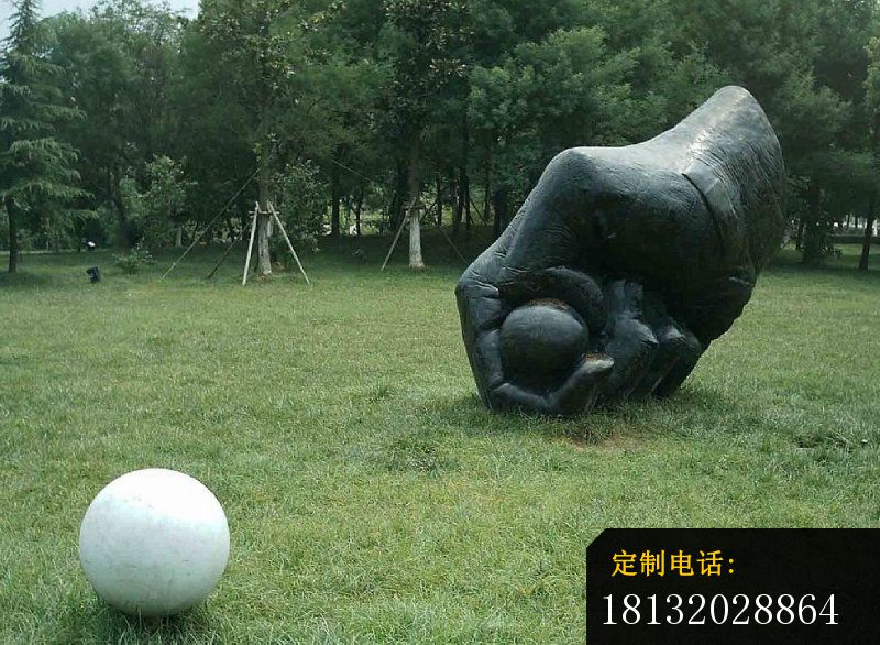 弹珠游戏雕塑公园景观铜雕_800*586