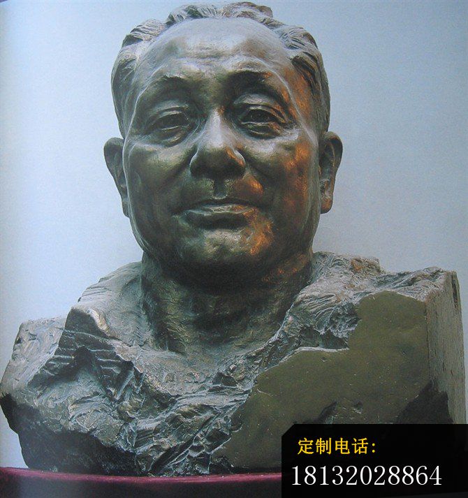 邓小平头像雕塑校园名人铜雕_670*713