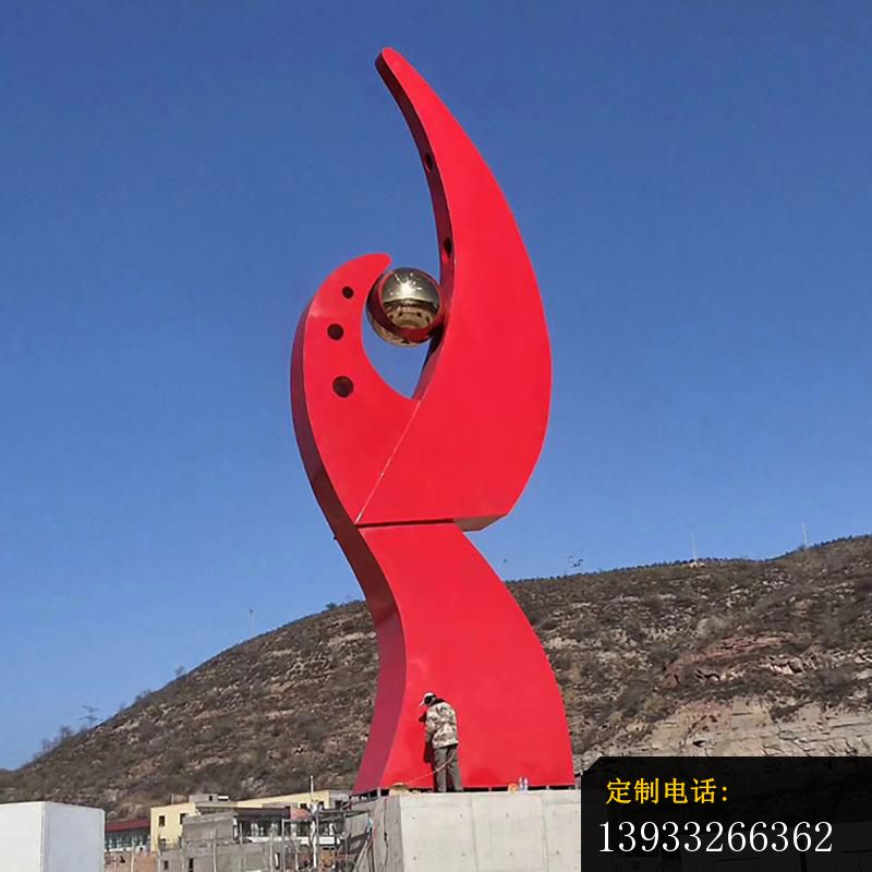 广场不锈钢环球抽象标志雕塑_800*800