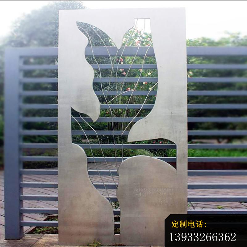 广场不锈钢剪纸景观标志雕塑_800*800