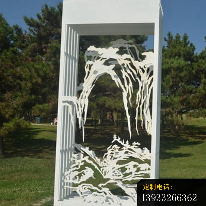 公园不锈钢剪纸景观摆件雕塑_800*800