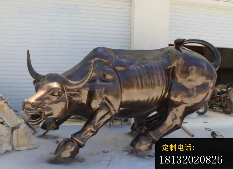 华尔街铜牛雕塑，广场动物铜雕_800*583