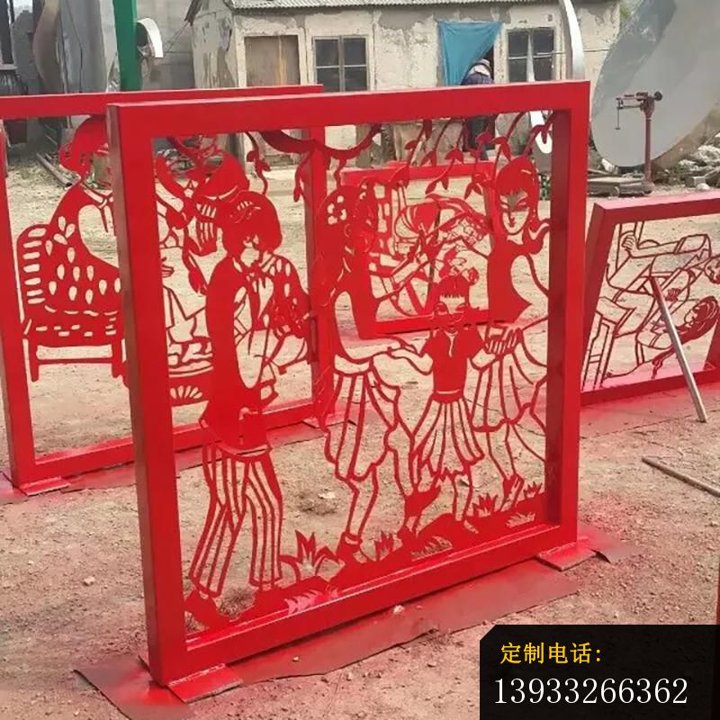 公园不锈钢剪纸景观标志雕塑_800*800