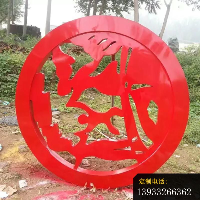 公园不锈钢剪纸景观摆件雕塑_800*800