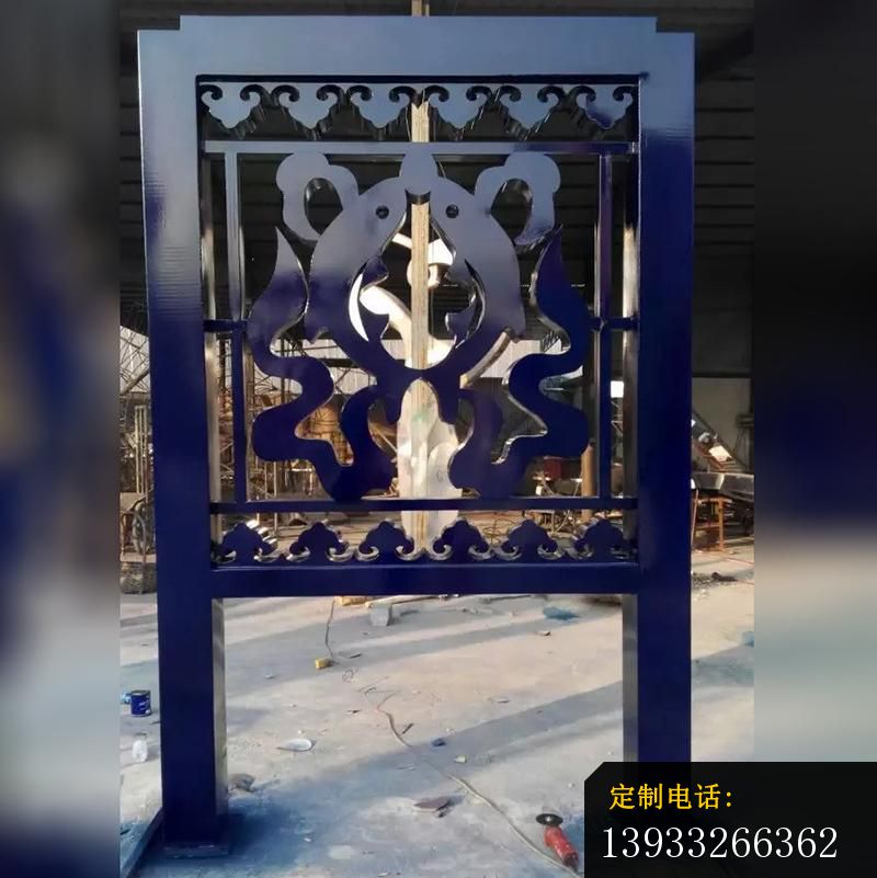 广场不锈钢剪纸景观标志雕塑_800*801