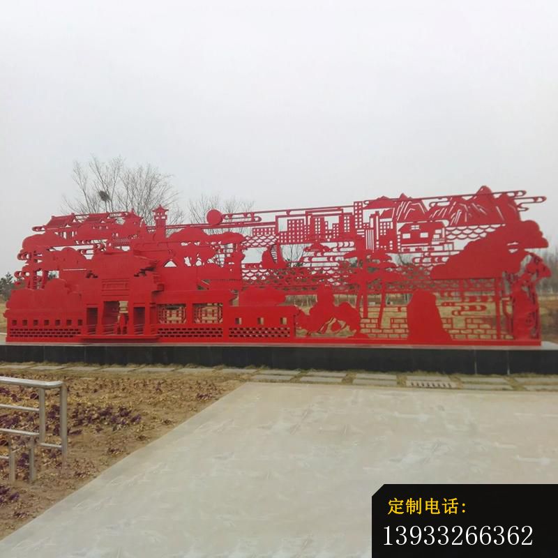 公园不锈钢剪纸画景观摆件雕塑_800*800