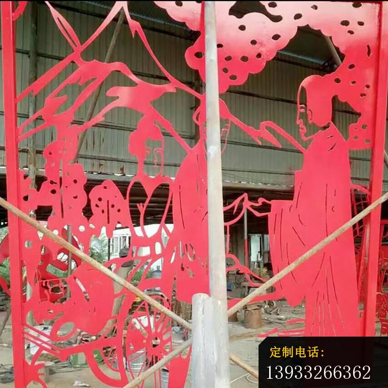 广场不锈钢剪纸天窗景观雕塑_800*800
