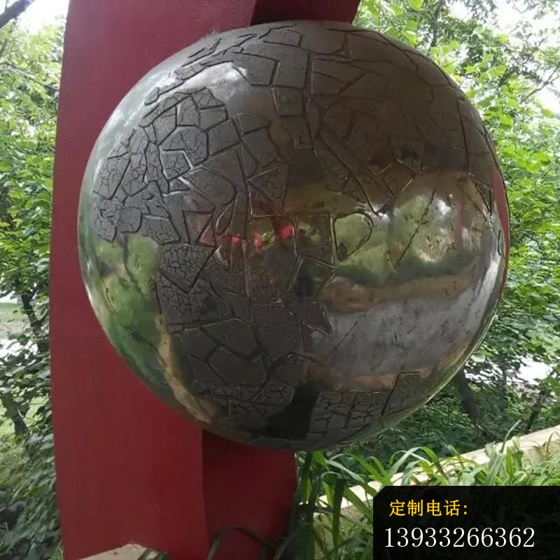 公园不锈钢金属球景观摆件雕塑_800*800