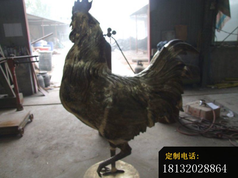 公鸡铜雕铸铜动物雕塑 (3)_800*600
