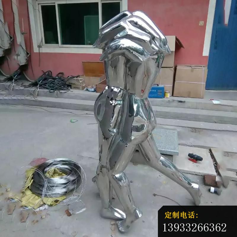 公园不锈钢两只手抽象雕塑_800*800