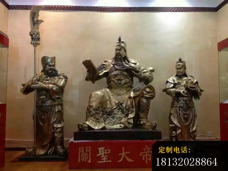 关圣大帝雕塑关公铜雕_800*600