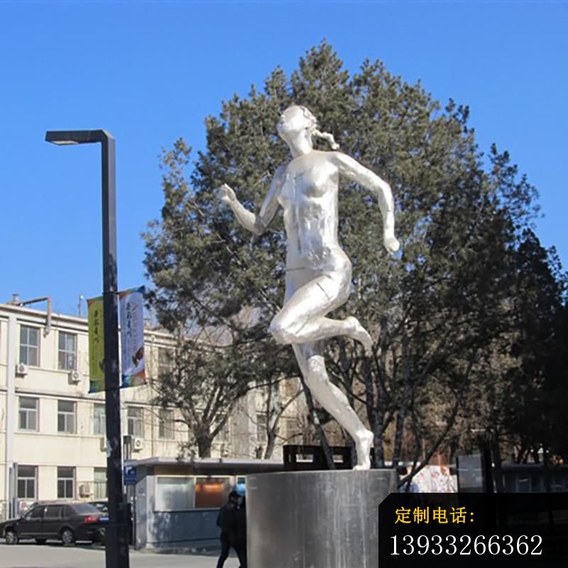 公园不锈钢跑步运动人物雕塑_800*800