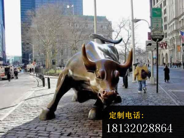 华尔街铜牛雕塑广场铜雕牛 (5)_600*450