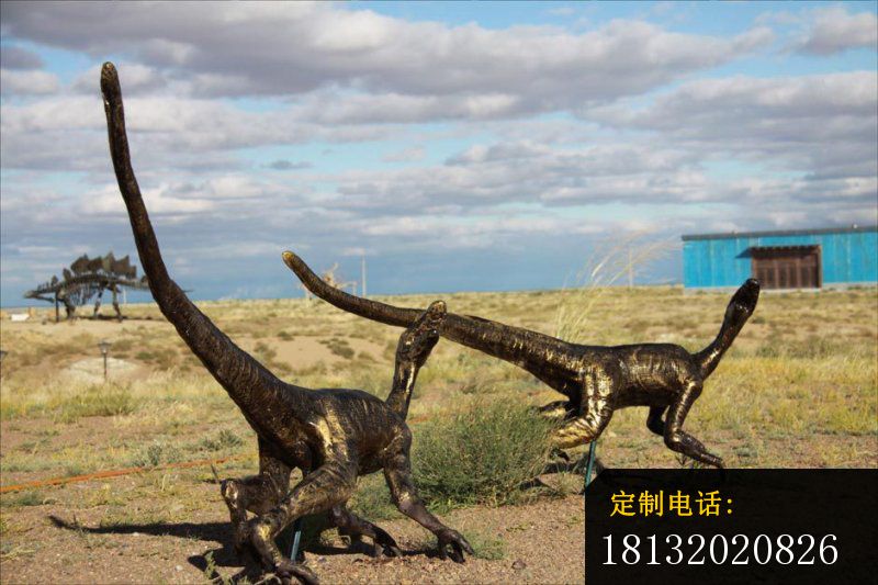 恐龙铜雕，公园动物雕塑_800*533