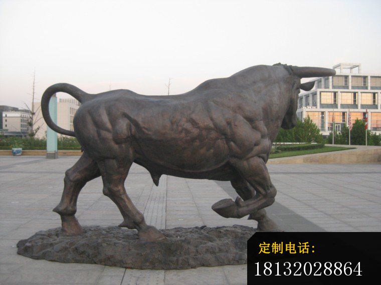 老牛动物雕塑广场铜雕牛 (2)_760*570