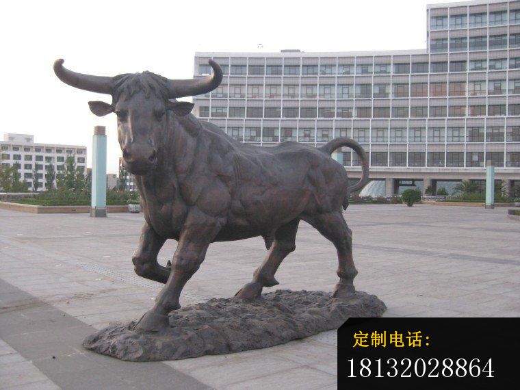 老牛动物雕塑广场铜雕牛 (1)_760*570