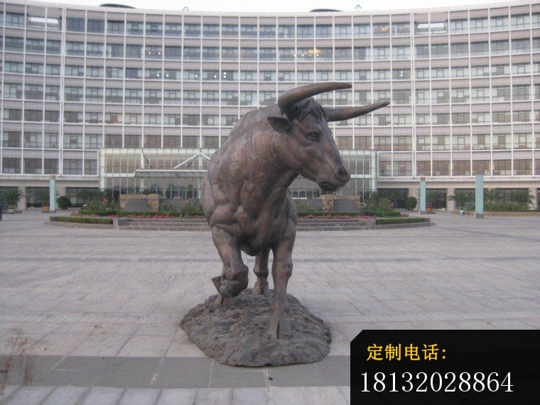 老牛动物雕塑广场铜雕牛 (3)_760*570