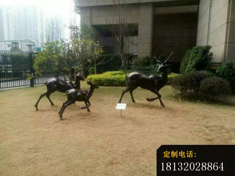 母子鹿铜雕小区景观动物雕塑 (1)_800*599