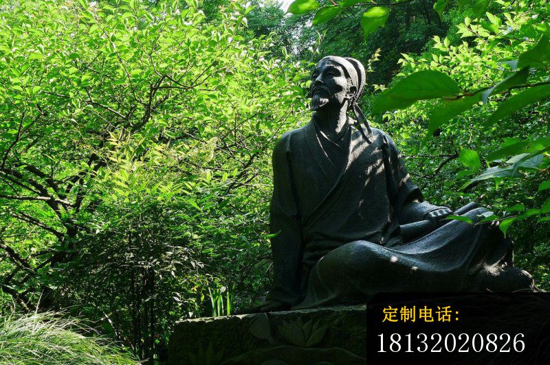 李白铜雕，古代名人铜雕_800*532