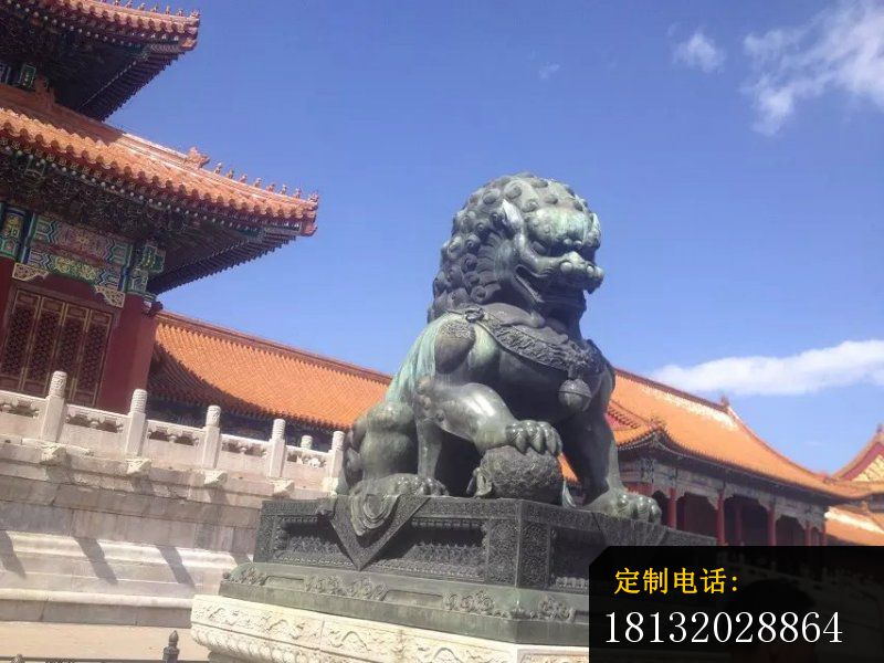 铜雕北京狮子青铜狮子雕塑_800*600