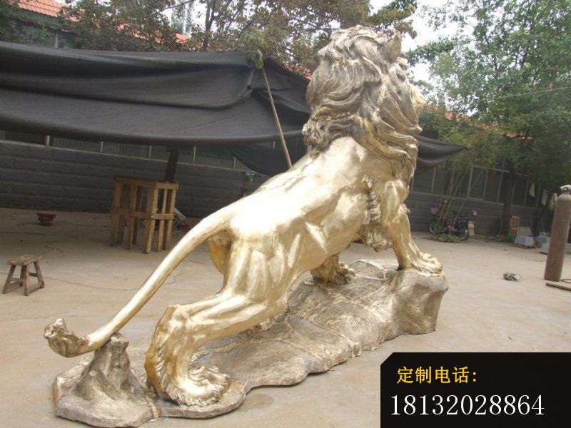 铜雕狮子铸铜狮子雕塑 (3)_800*600