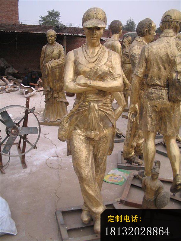 铜雕现代人物广场人物雕塑 (3)_600*800