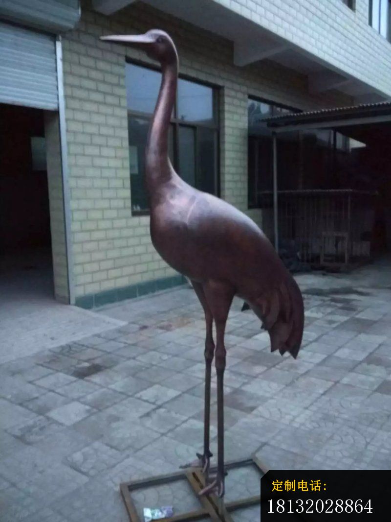仙鹤铜雕公园动物雕塑 (6)_800*1066