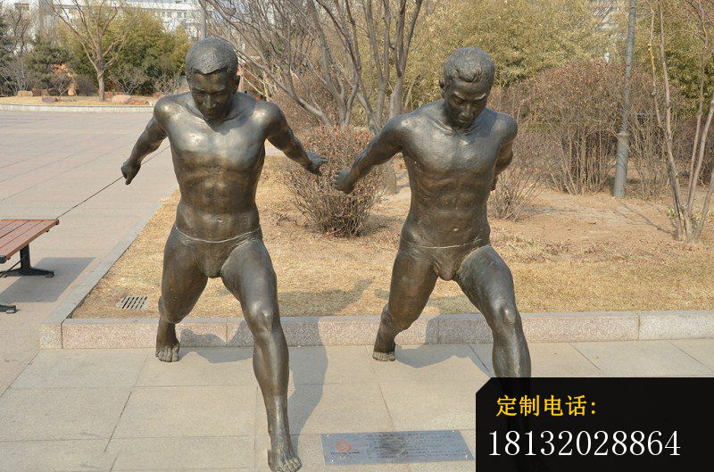 运动员雕塑公园人物铜雕 (3)_800*529