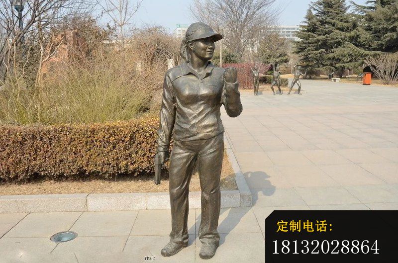 运动员雕塑公园人物铜雕 (4)_800*529