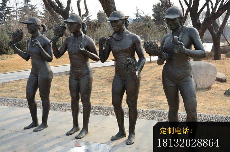 运动员雕塑公园人物铜雕 (7)_800*529