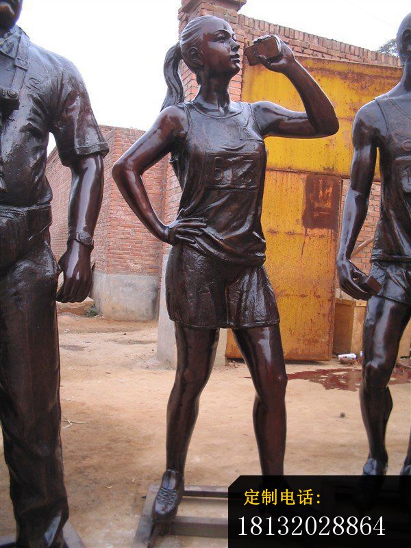 运动员雕塑广场人物铜雕 (4)_600*800
