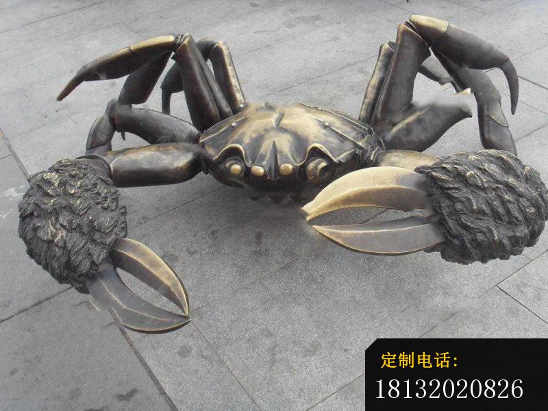 螃蟹铜雕，动物铜雕_800*600