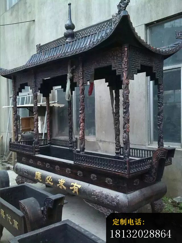 铸铜香炉雕塑铜雕寺庙香炉 (1)_640*853