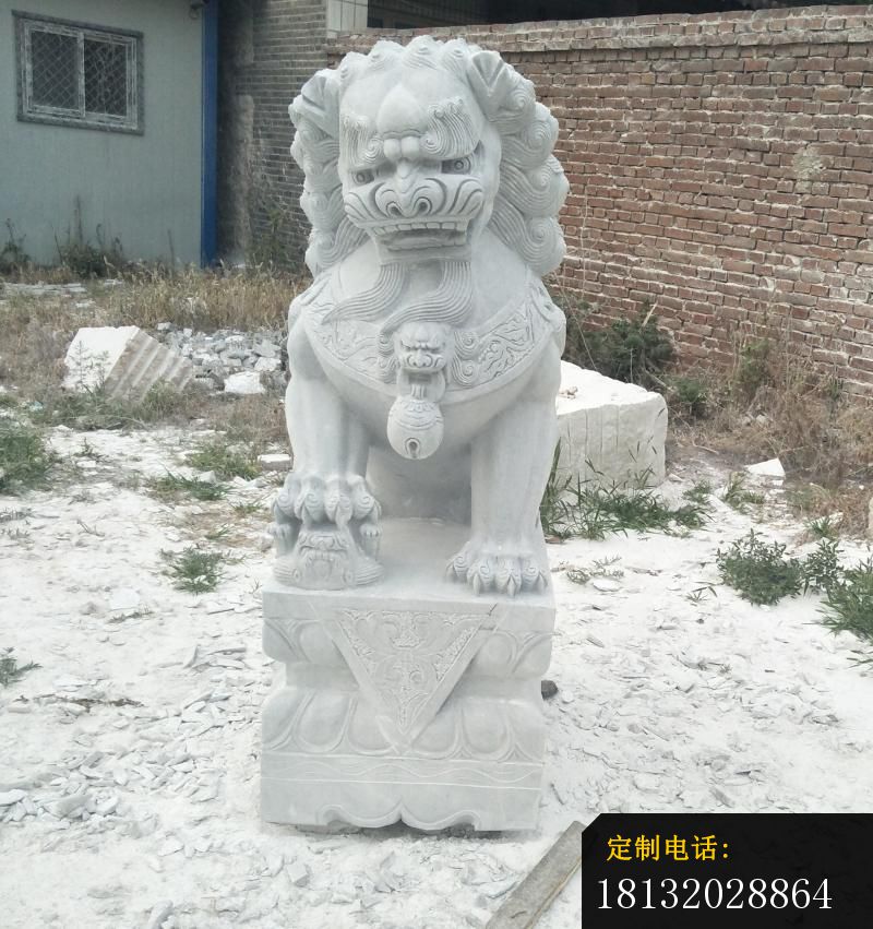 北京狮石雕，门口看门石狮子 (2)_800*851