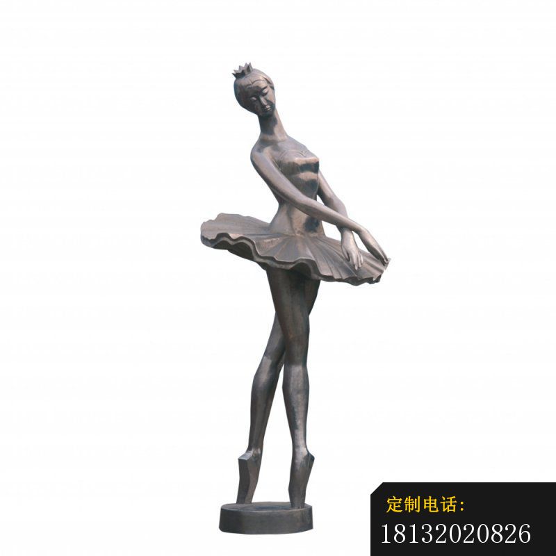 跳芭蕾舞的女孩铜雕，公园人物铜雕_800*800