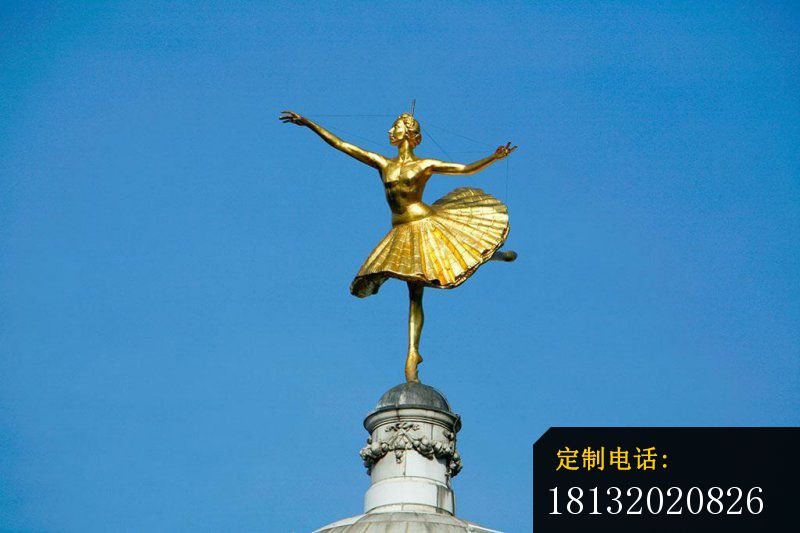 跳芭蕾舞的西方女人铜雕，广场景观铜雕_800*533