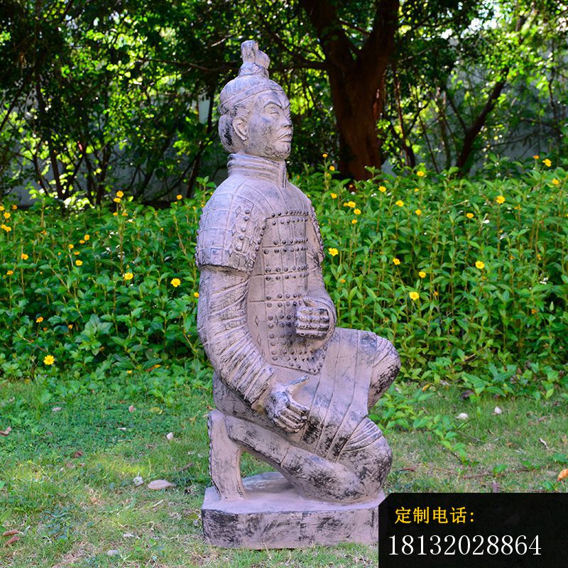 仿古兵马俑石雕公园景观石雕 (2)_800*800