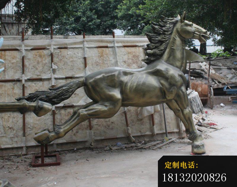 铜雕奔马，广场动物铜雕 (2)_800*631