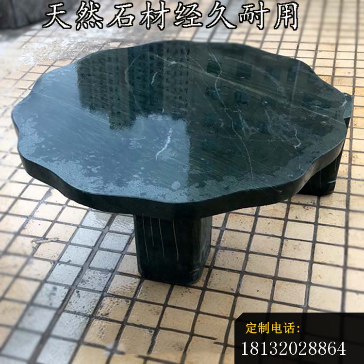 仿木桌凳石雕，公园石雕桌凳 (2)_750*750