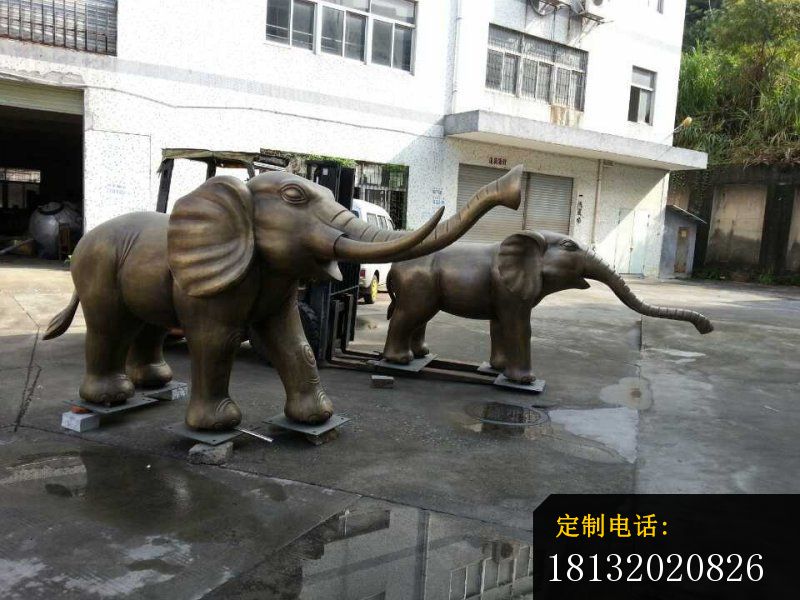 铜雕大象，门口大象雕塑_800*600