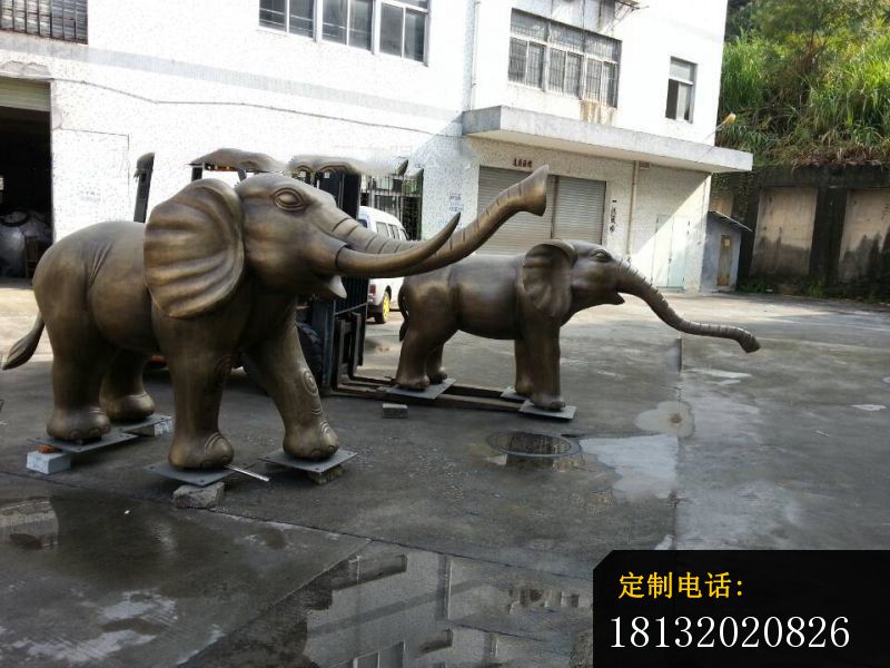铜雕大象，门口大象铜雕 (3)_800*600