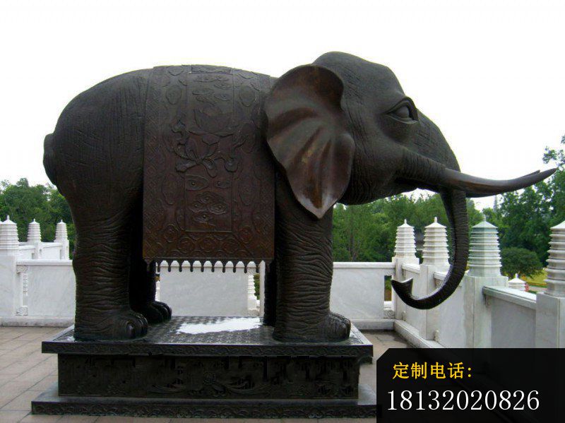 铜雕大象，门口大象铜雕 (2)_800*599