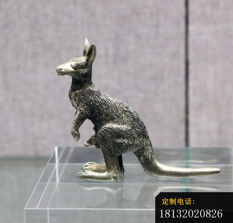 铜雕袋鼠，公园动物铜雕 (3)_800*767