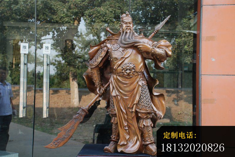 铜雕关公，古代人物铜雕_800*535