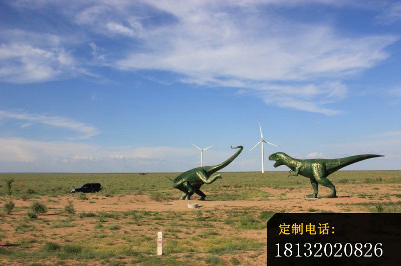 铜雕恐龙，公园动物铜雕 (3)_800*532